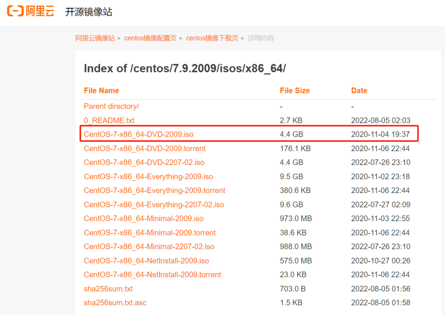 CentOS7.9 阿里镜像源